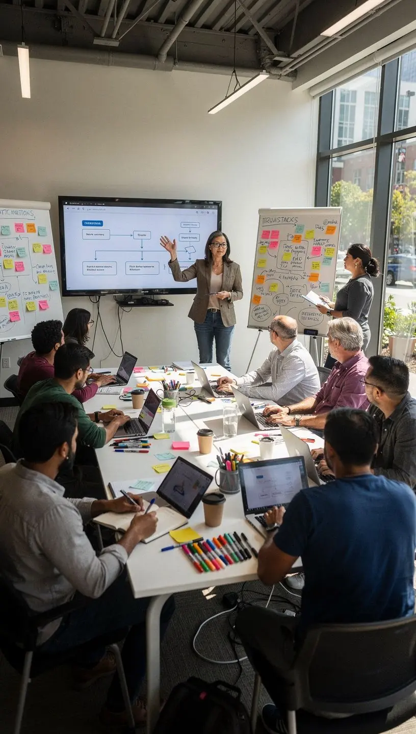 Diagram of before-and-after process maps highlighting reductions in manual tasks through automation.