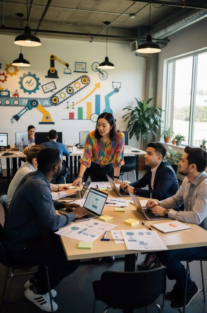 Visual of a robotic arm interacting with digital interfaces, emphasizing technology in automation.